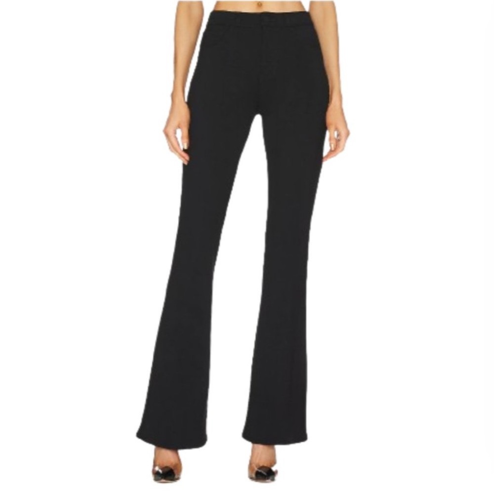 L'Agence Marty Ponte Knit Flare Jeans - Picture 2 of 3